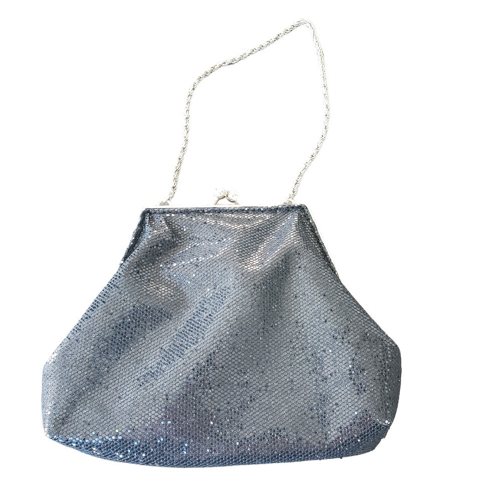 La Regale Vintage Black Beaded Cocktail Bag